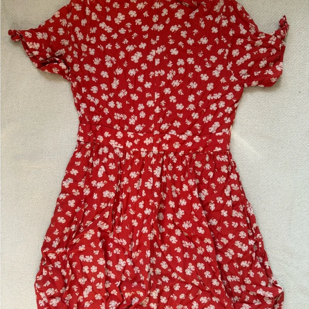 Madewell Floral Red Dress - Picture 2 of 3